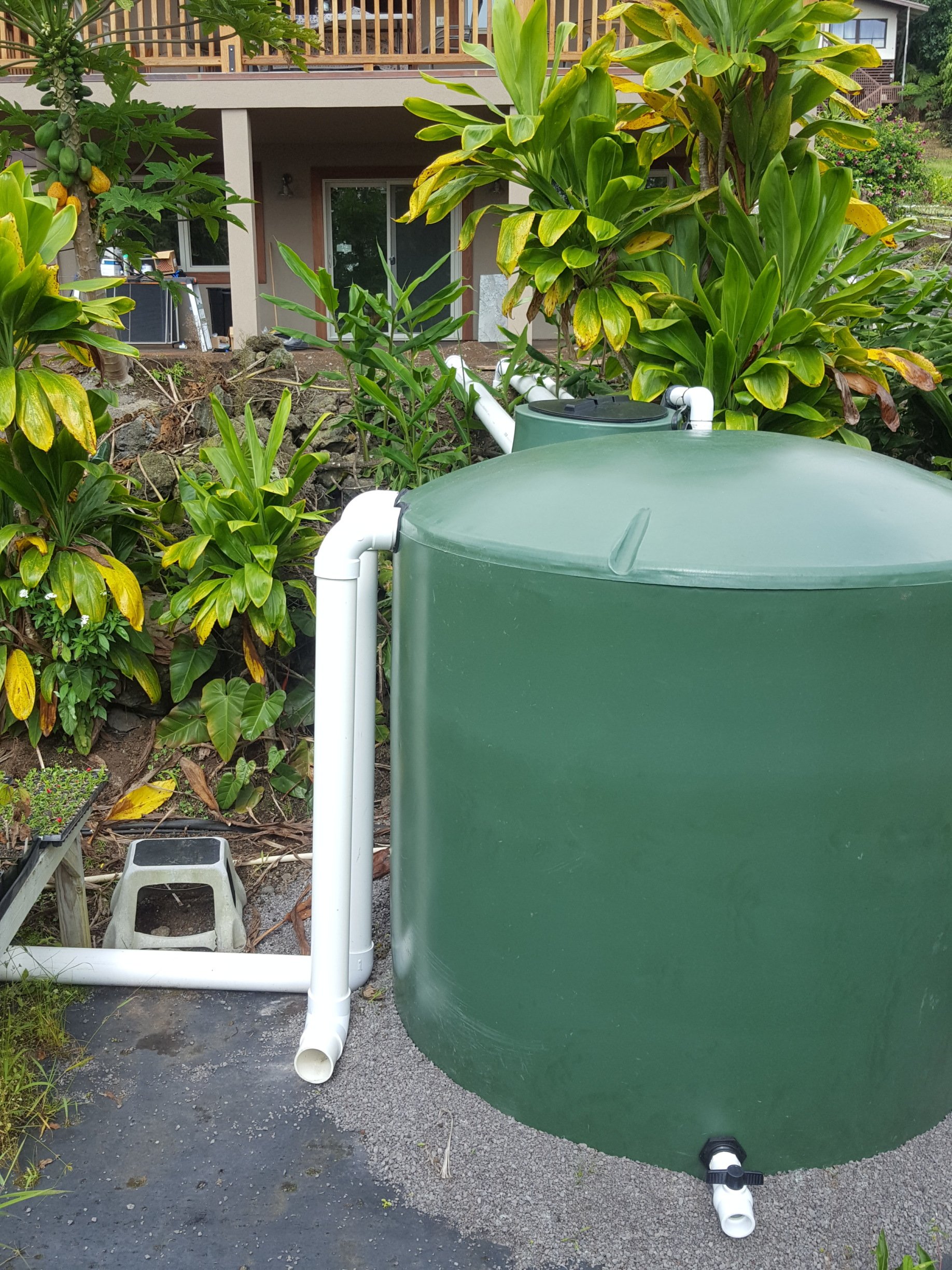 Completed tank installation
