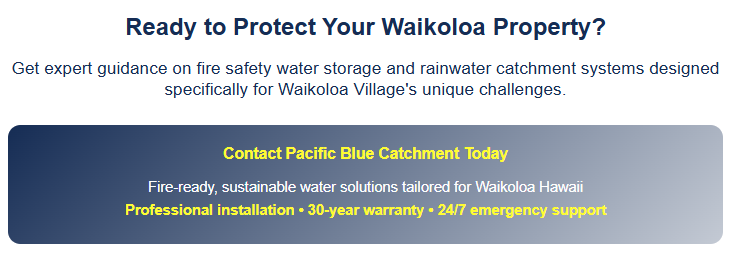 Protect Waikaloa Homes from fires