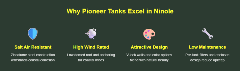 Ninole Water Catchment Pioneer water storage tanks